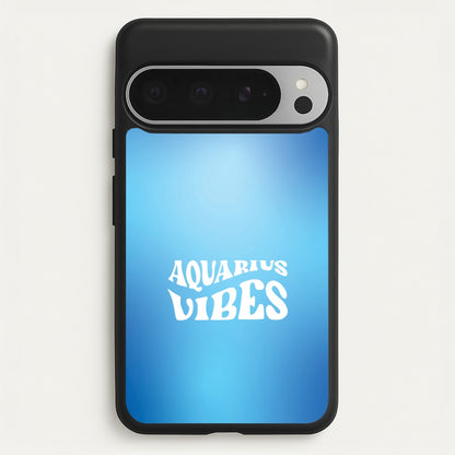 Aquarius Vibes Gradient Zodiac Google Pixel 9 Pro XL Case