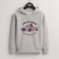 We're Going Haunting  Grey Kids Hoodie