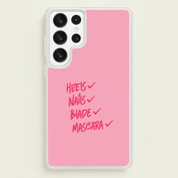 Heels, Nails, Blade, Mascara Galaxy S22 Ultra Case
