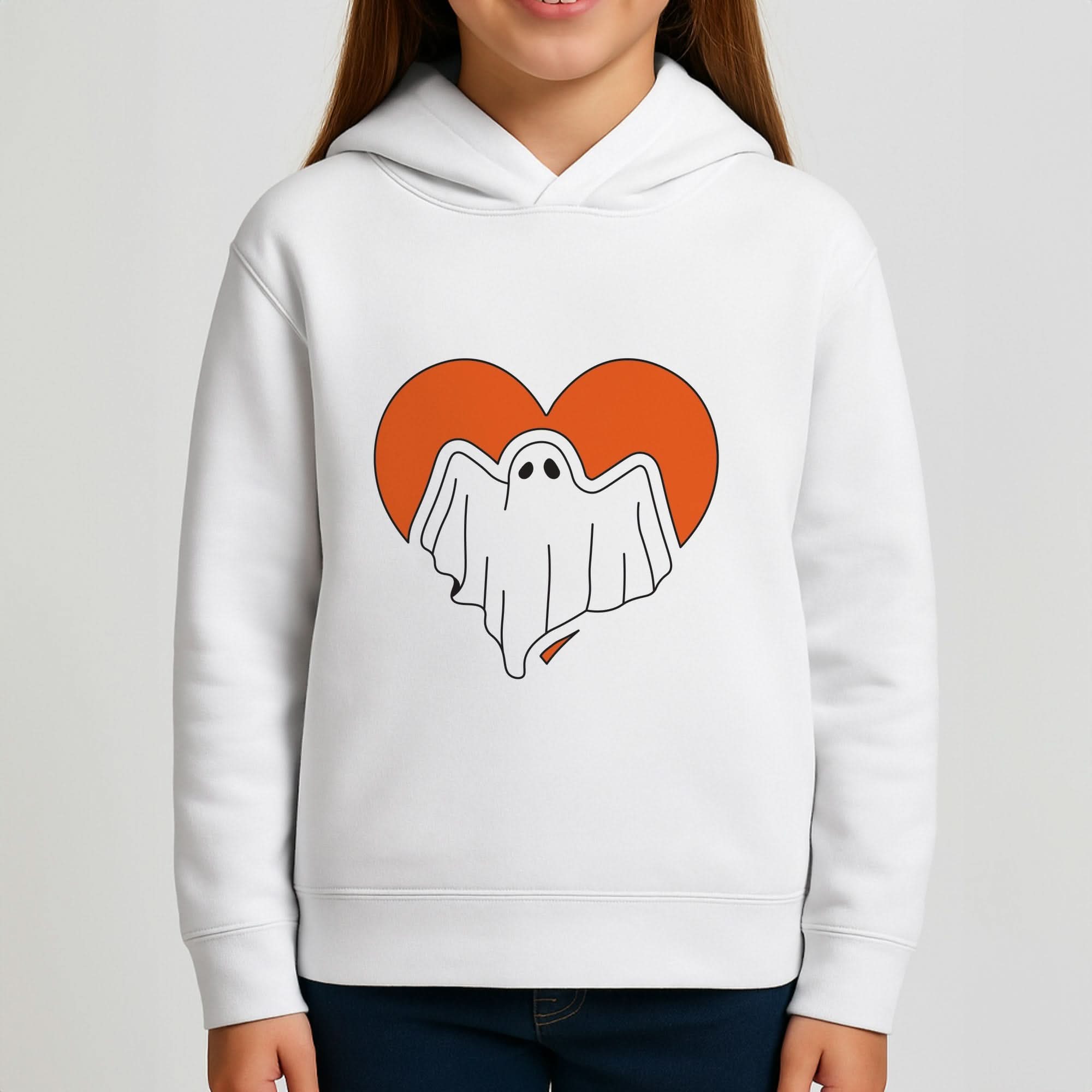 Ghost Heart  Girls Hoodie
