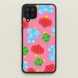 Abstract Christmas Baubles Pattern Galaxy A12 Case