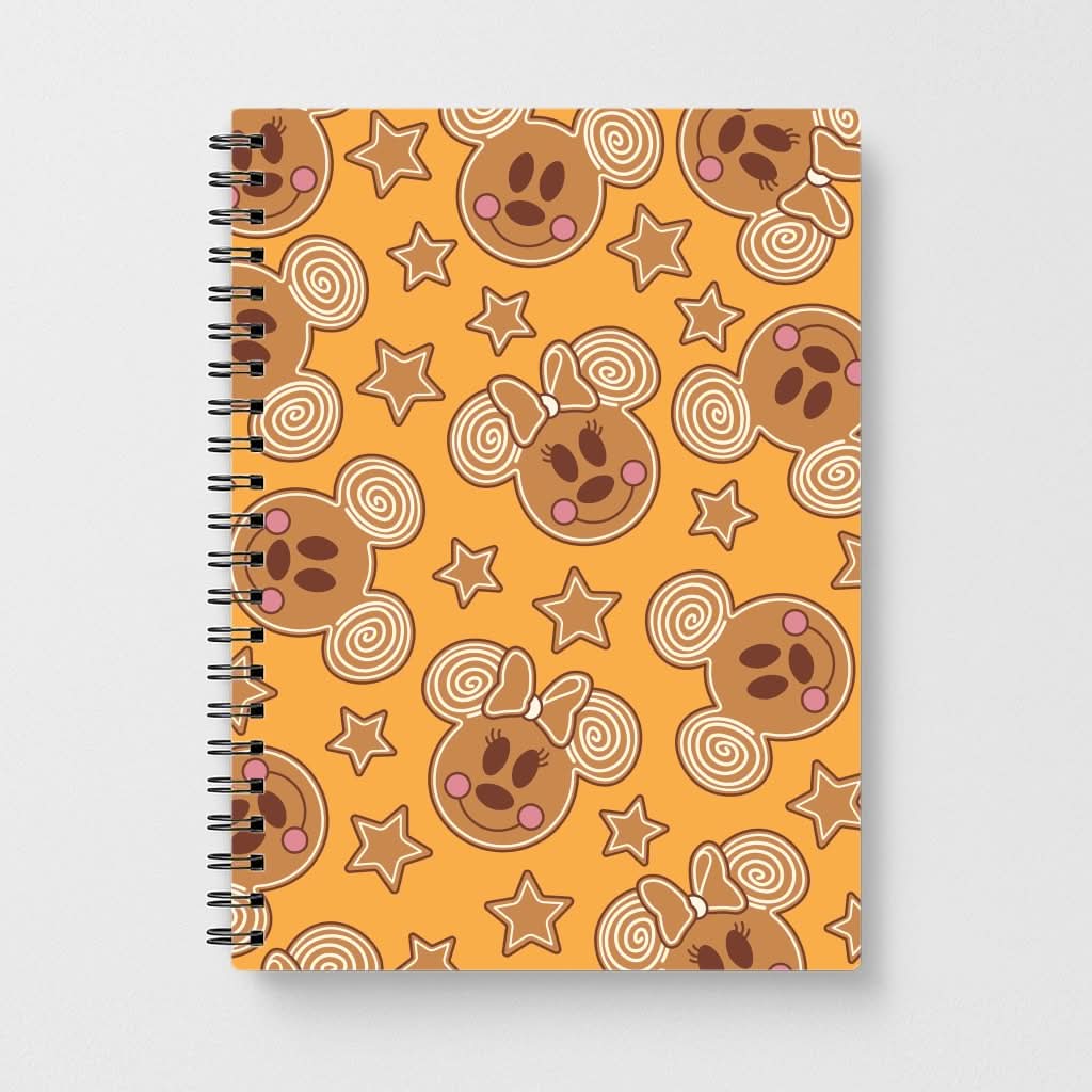 Cartoon Mouse Gingerbread Pattern Notebook