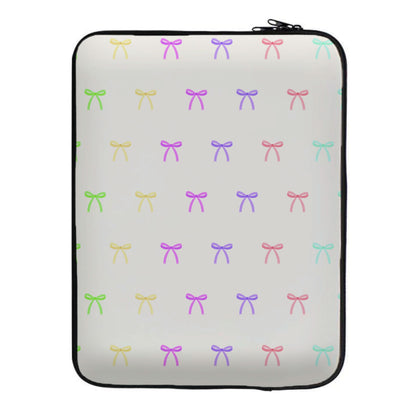 Pastel Ribbons Pattern Laptop Sleeve