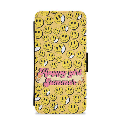 Happy Girl Summer - Summer Flip / Wallet Phone Case