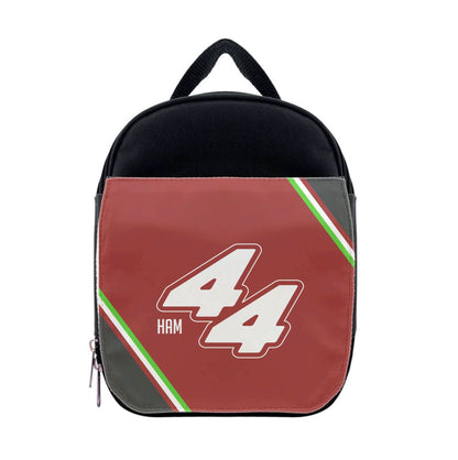 Dark Red Retro 44  Lunchbox