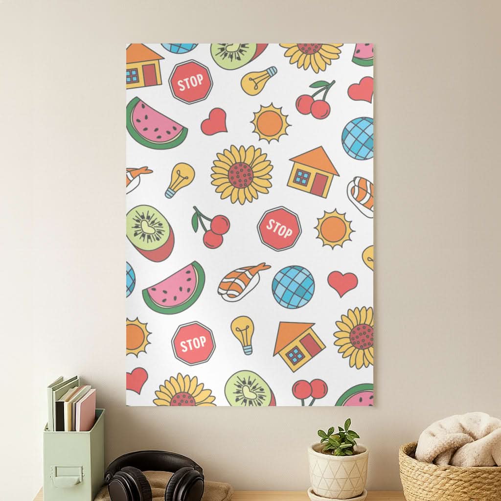 Harry Stickers Pattern Poster