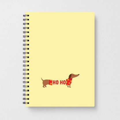 Christmas Jumper Ho Ho Dachshund Notebook