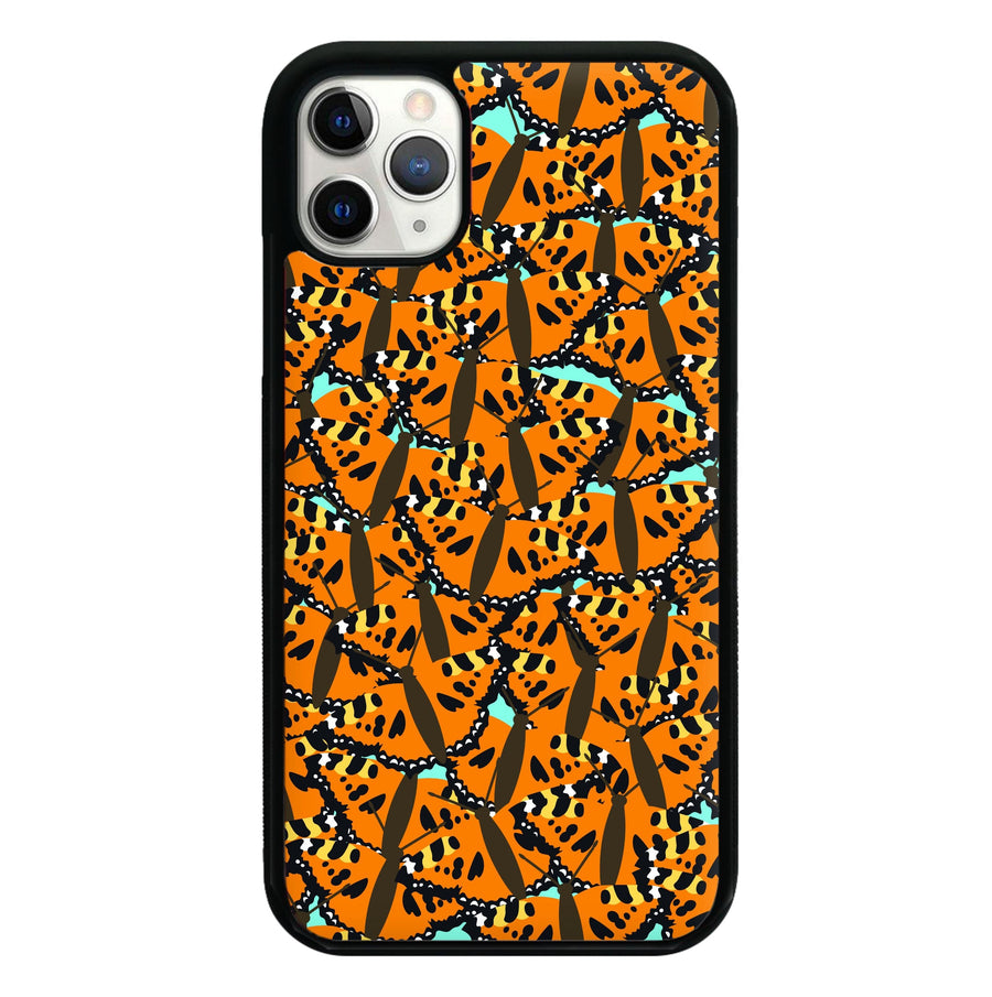 Orange Butterfly - Butterfly Patterns Phone Case