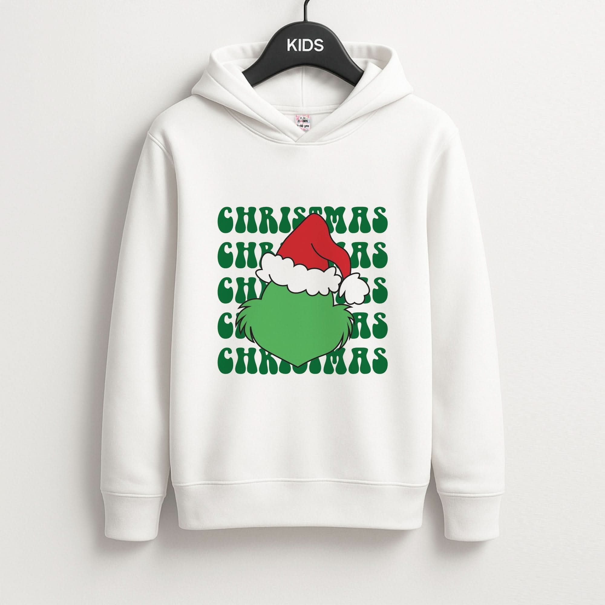 Green Creature Christmas Kids Hoodie