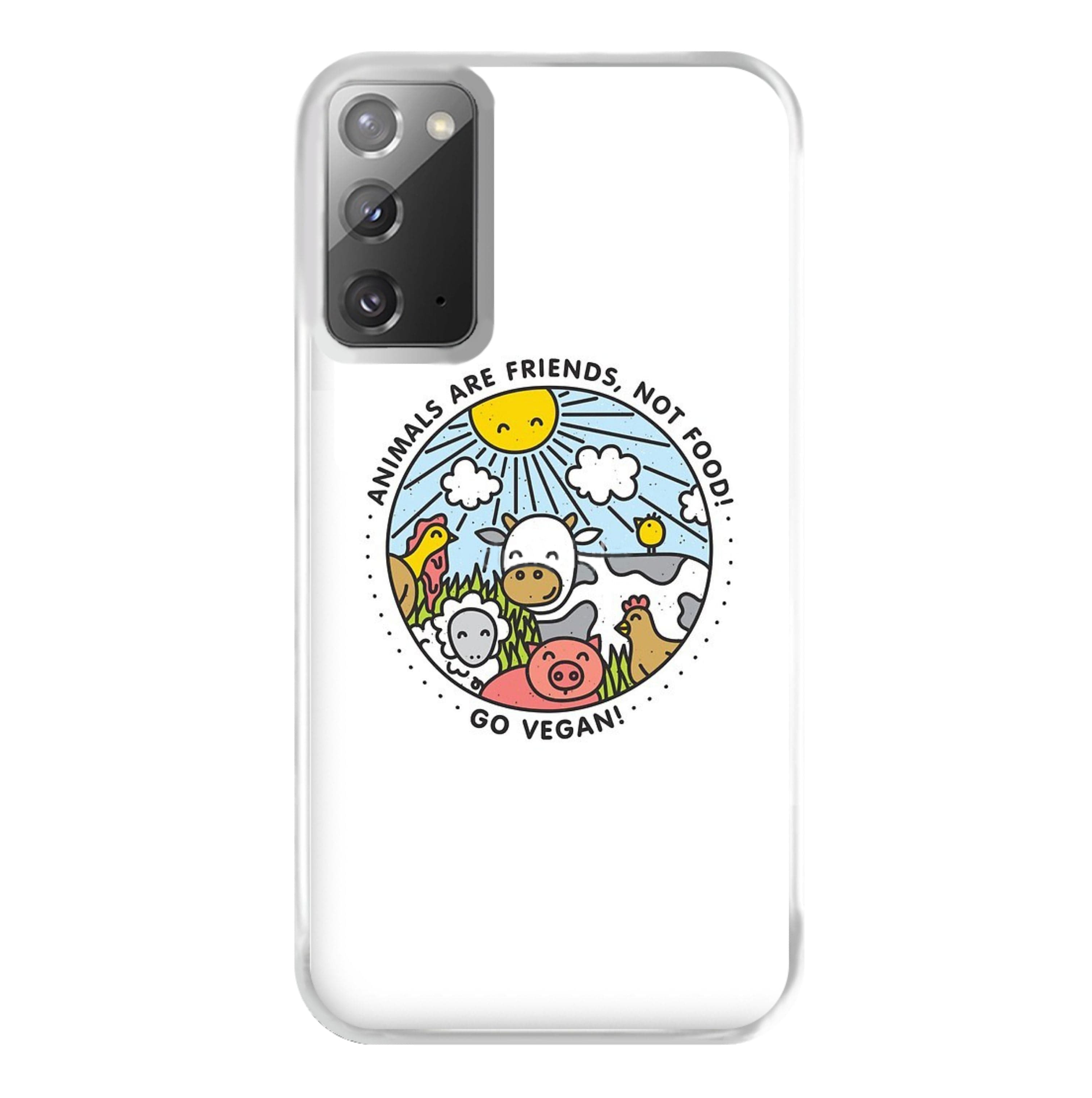 Animals Are Friends, Not Food - Vegan Phone Case