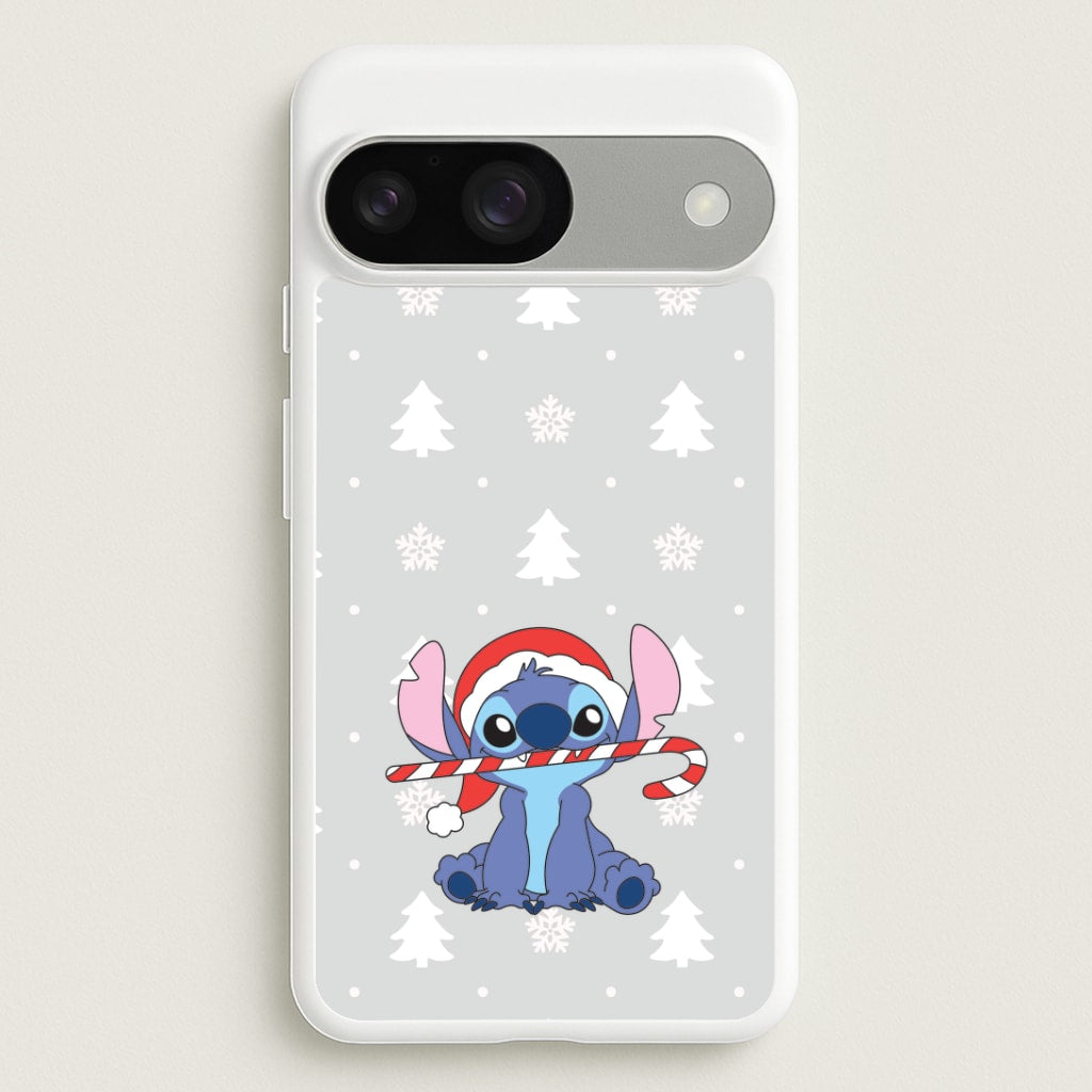 Cute Blue Alien Candycane Google Pixel 9 / 9 Pro Case