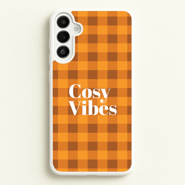 Checkered Cosy Vibes Galaxy A34 Case