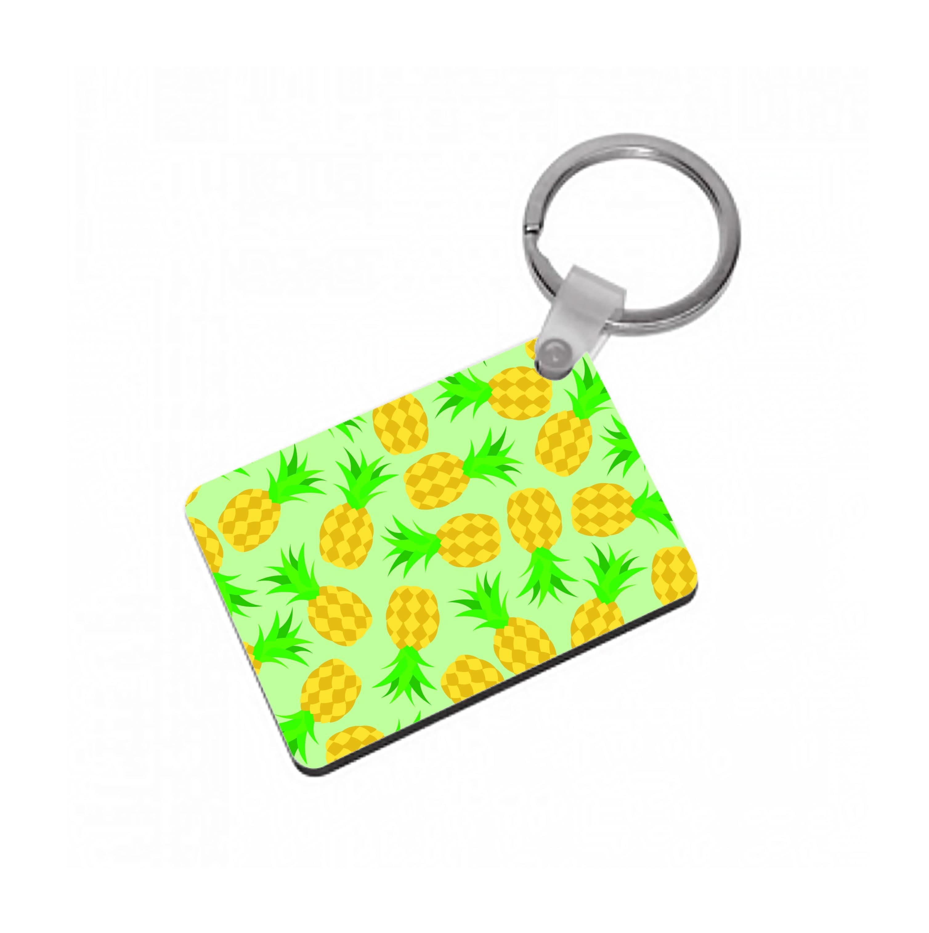 Pineapples Pattern Keyring