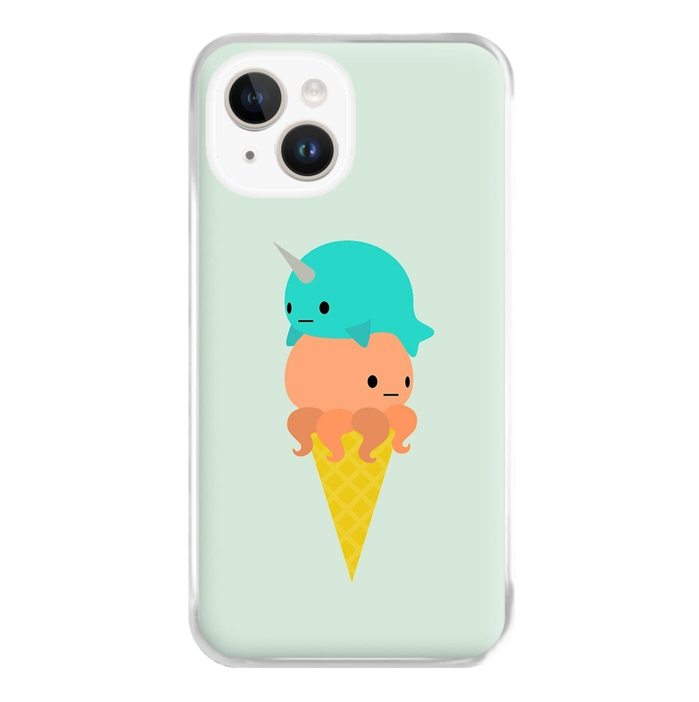 Narwhal Octopus Ice Cream Phone Case