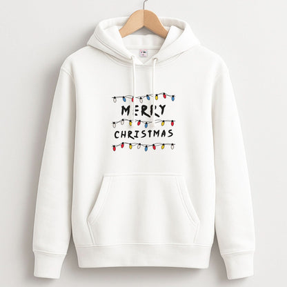 Merry Christmas String Lights Unisex Hoodie