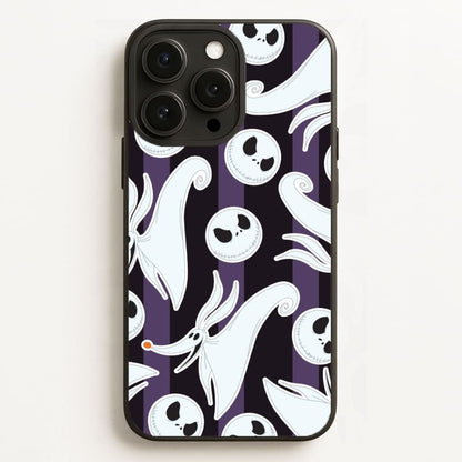 Skeleton Dog And Face Pattern Phone Case for Apple iPhone, Samsung Galaxy, Huawei and Google Pixel