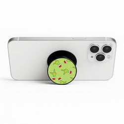 Green Middle Finger Christmas Pattern Phone Stand