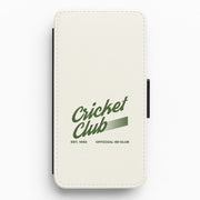 Official Cricket Club Flip / Wallet Phone Case 1