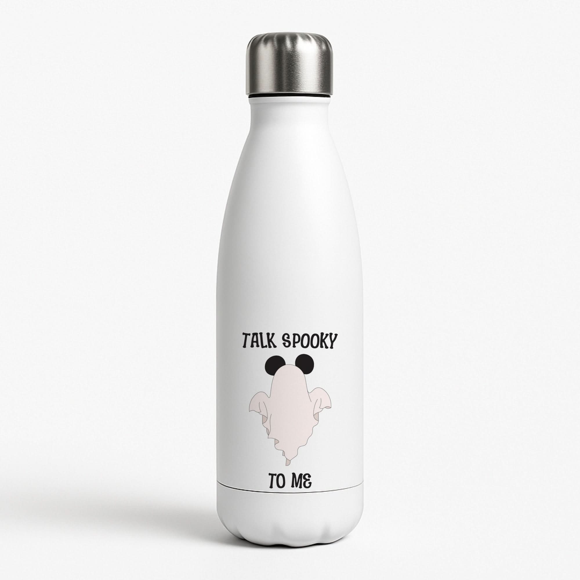 Talk Spooky To Me Mouse Ghost Water Bottle