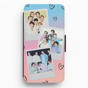 K-Pop Band Polaroid Collage Flip / Wallet Phone Case 1