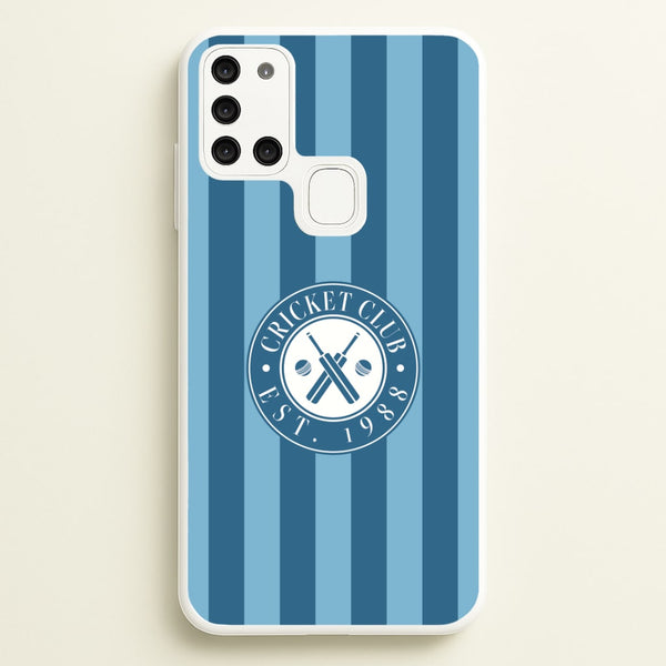 Stripey Cricket Badge Galaxy A21s Case