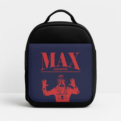 Max Blue And Red Insulated Lunch Bag
