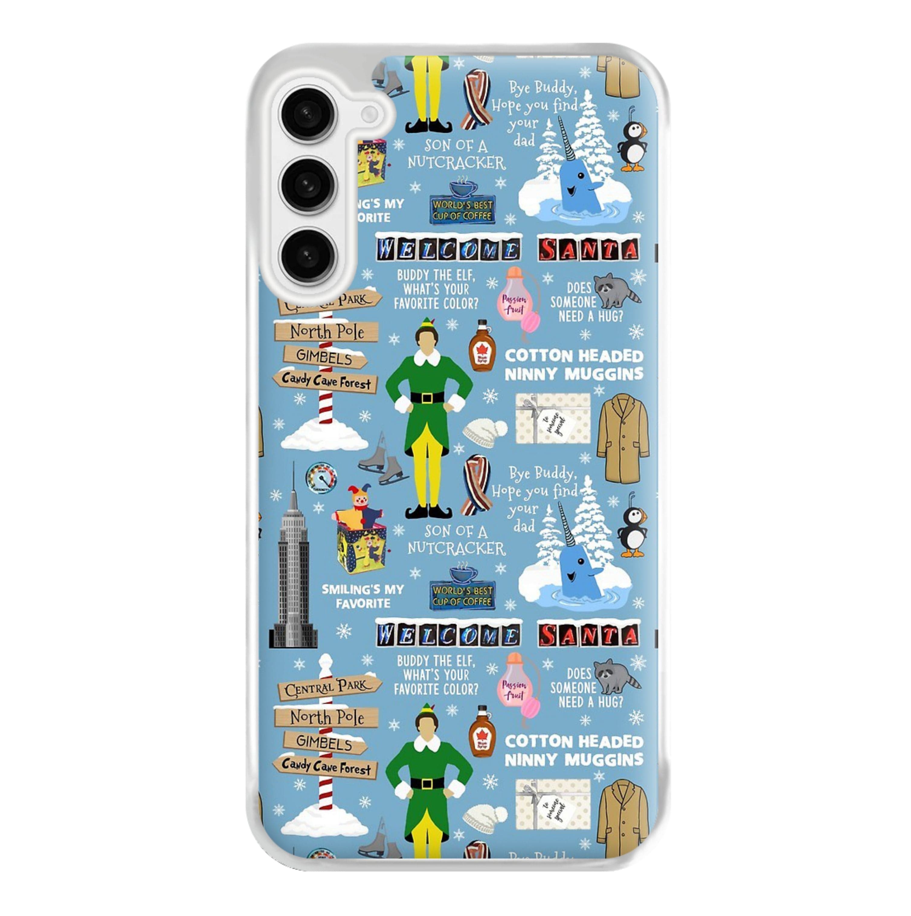 Blue Buddy The Elf Pattern Phone Case