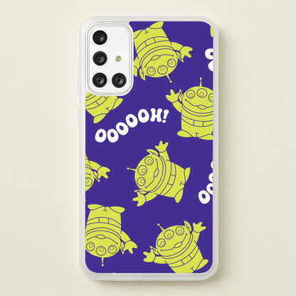 Toy Aliens Silhouette Pattern Galaxy A71 Case