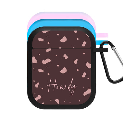 Cow Print Howdy AirPods Case