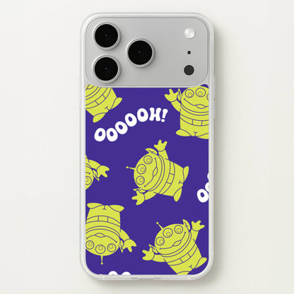 Toy Aliens Silhouette Pattern iPhone 17 Pro Case