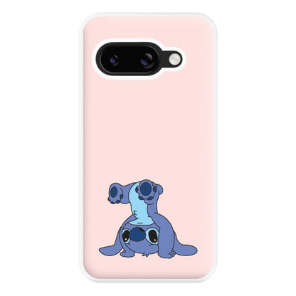 Cute Blue Alien Handstand Google Pixel 9a Case