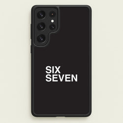 6 7 Black Galaxy S23 Ultra Case