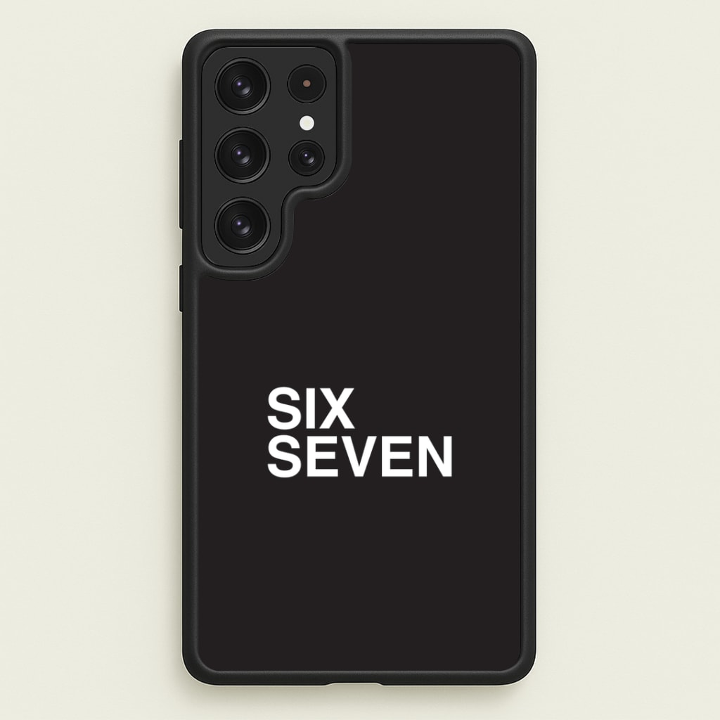 6 7 Black Galaxy S22 Ultra Case