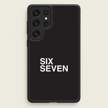 6 7 Black Galaxy S22 Ultra Case