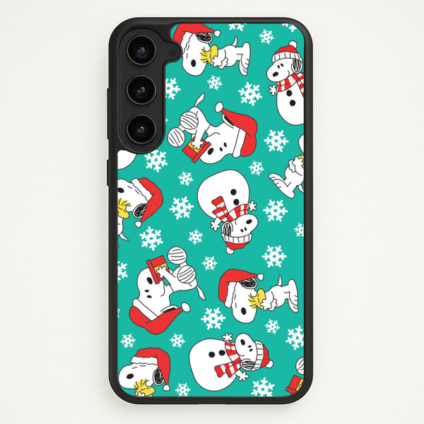 Christmas Cartoon Beagle Pattern Galaxy S23 Case