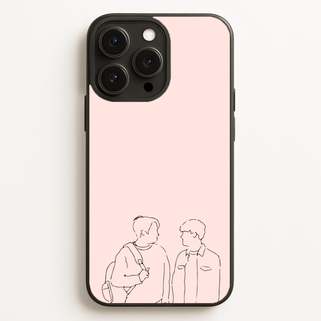 Outline - Heart TV Phone Case