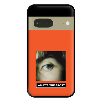 What's The Story Orange Google Pixel 7a Case
