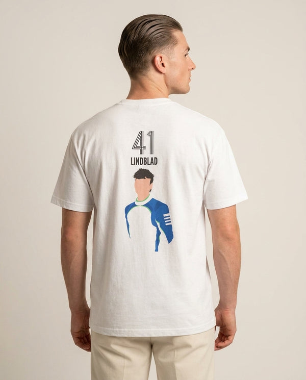 Lindblad 2026 T-Shirt — White Back, worn