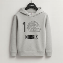 Norris Helmet 2026 Grey Kids Hoodie