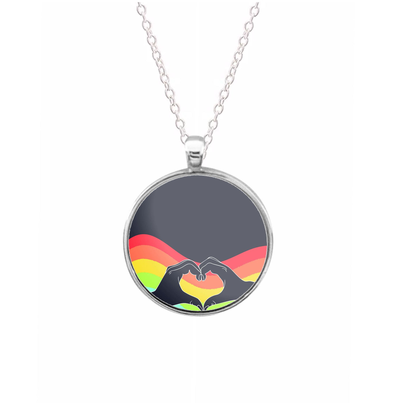 Rainbow Heart Necklace