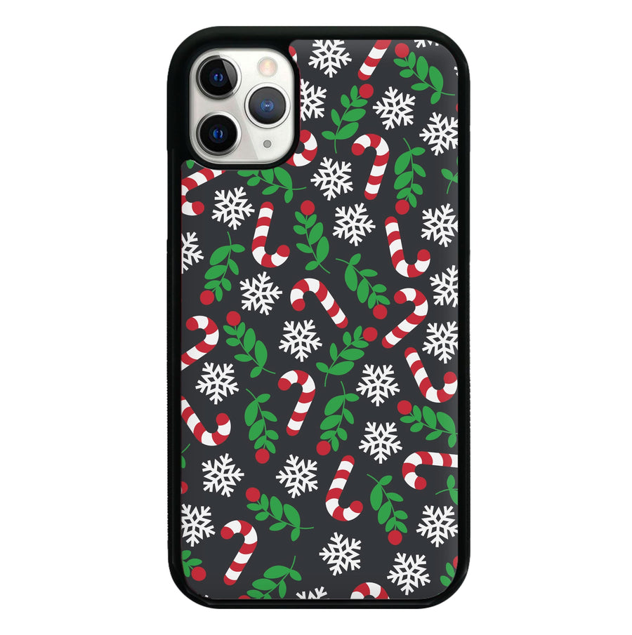 Snow Black Pattern Phone Case