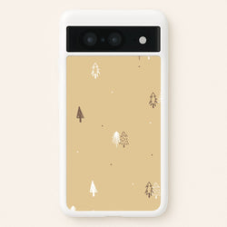 Minimal Christmas Trees Pattern Google Pixel 8 Case
