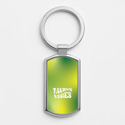 Taurus Vibes Gradient Zodiac Luxury Keyring 1