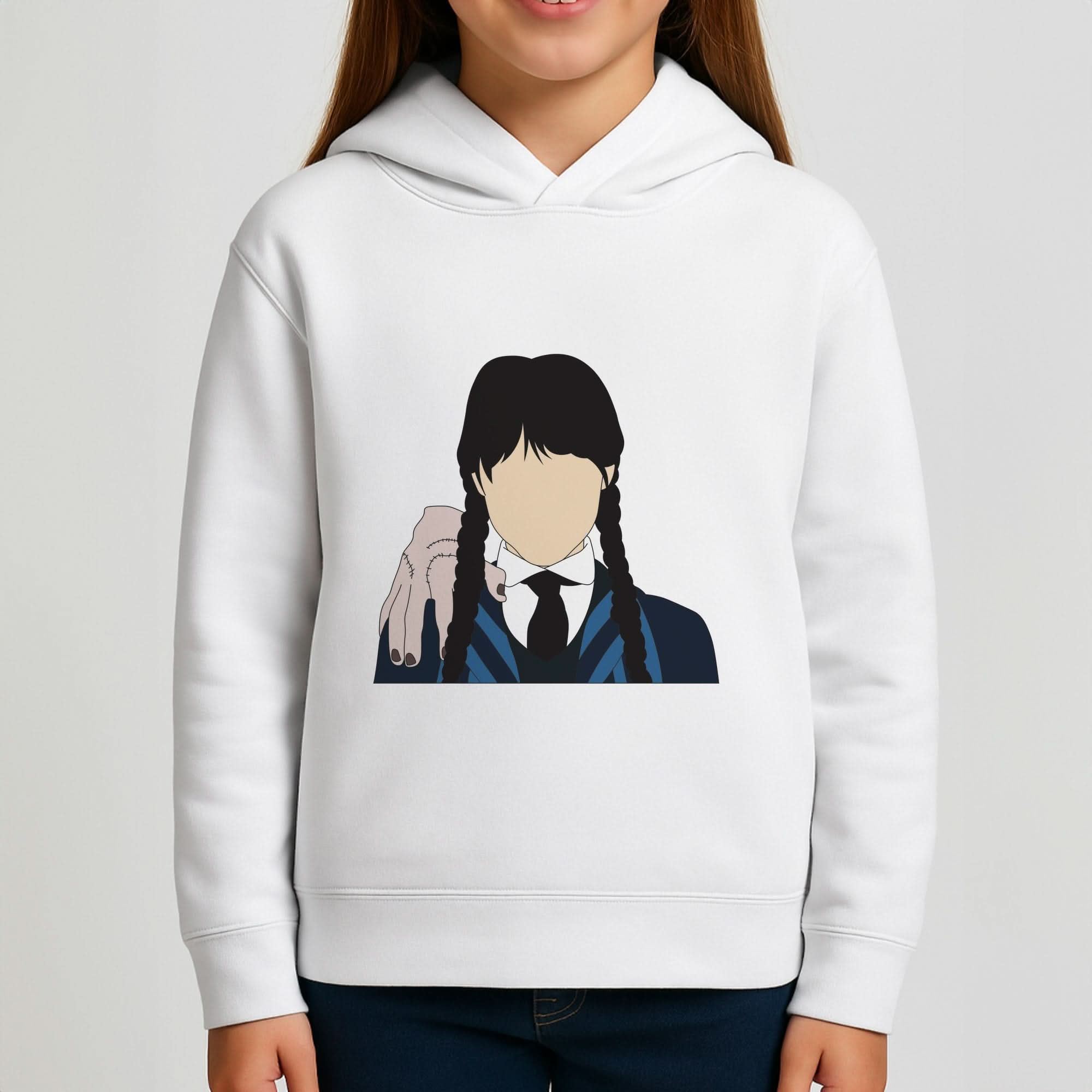 Wednesday And Thing Girls Hoodie