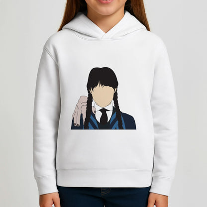 Wednesday And Thing Girls Hoodie