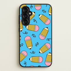 Pencils And Scribbles Pattern Galaxy A54 Case