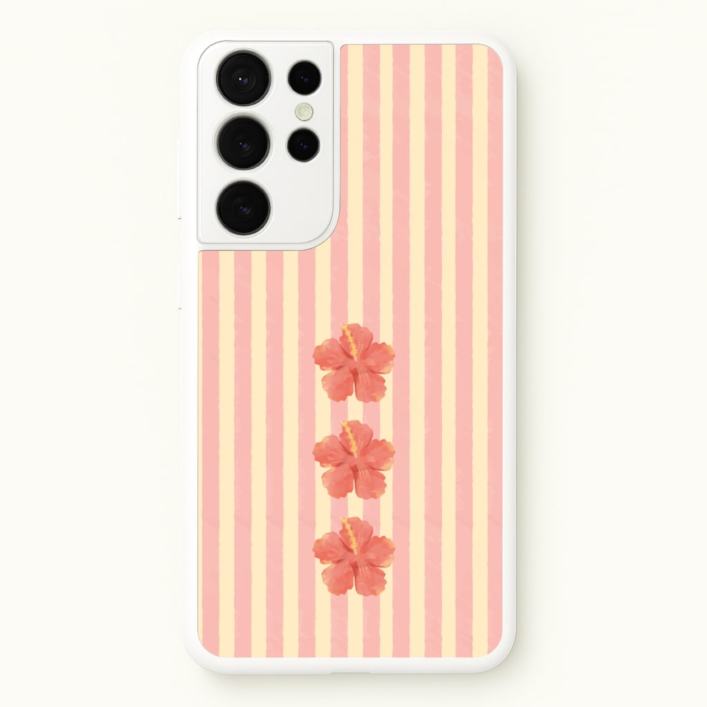 Hibiscus Rays Galaxy S21 Ultra Case