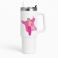 Harry Pink Coat  Tumbler