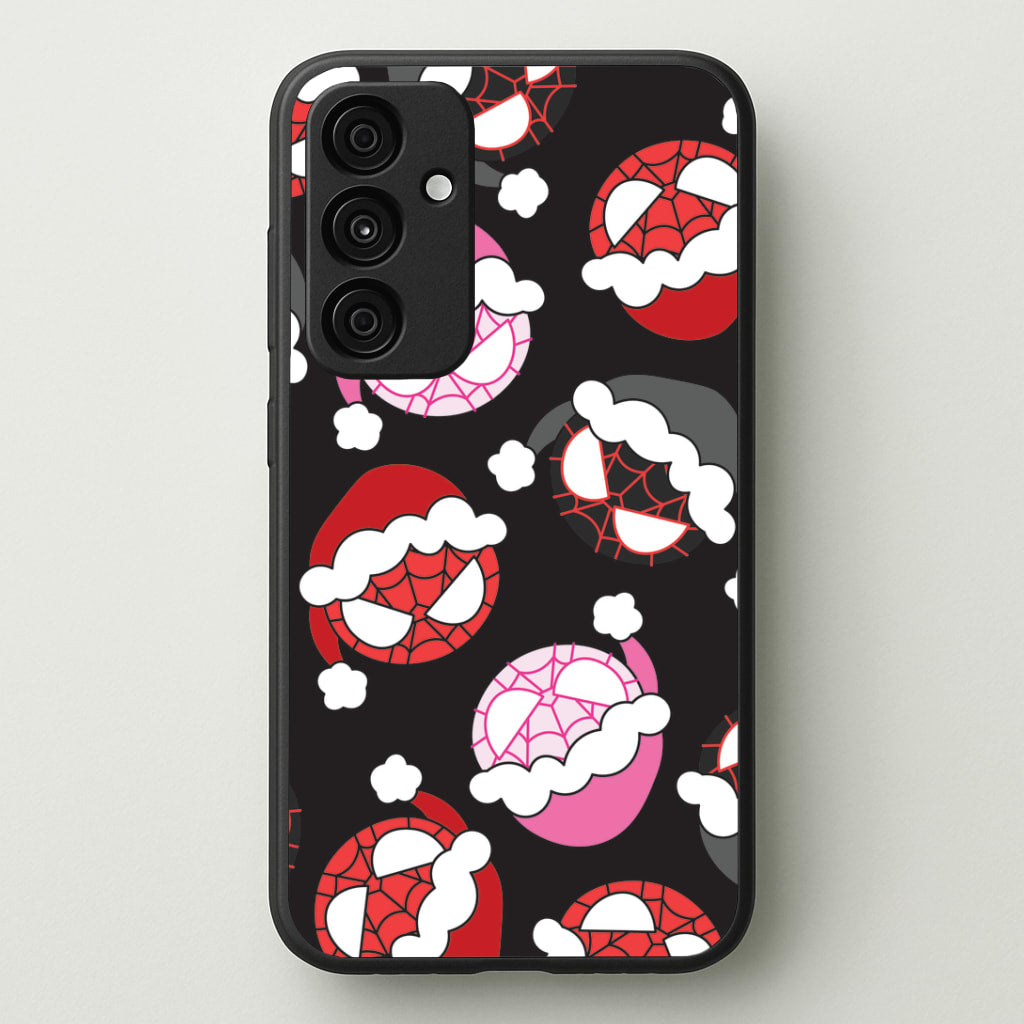 Spider Heroes Christmas Pattern Galaxy A55 Case