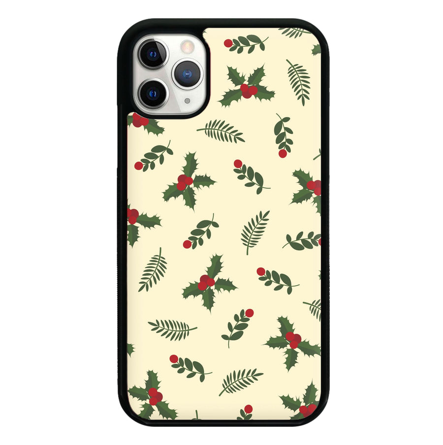 Holly Green Pattern Phone Case